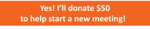 Image of Box for donations to support LifeRing addiction recovery in-person meetings