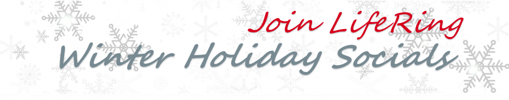 LifeRing banner with snowflakes