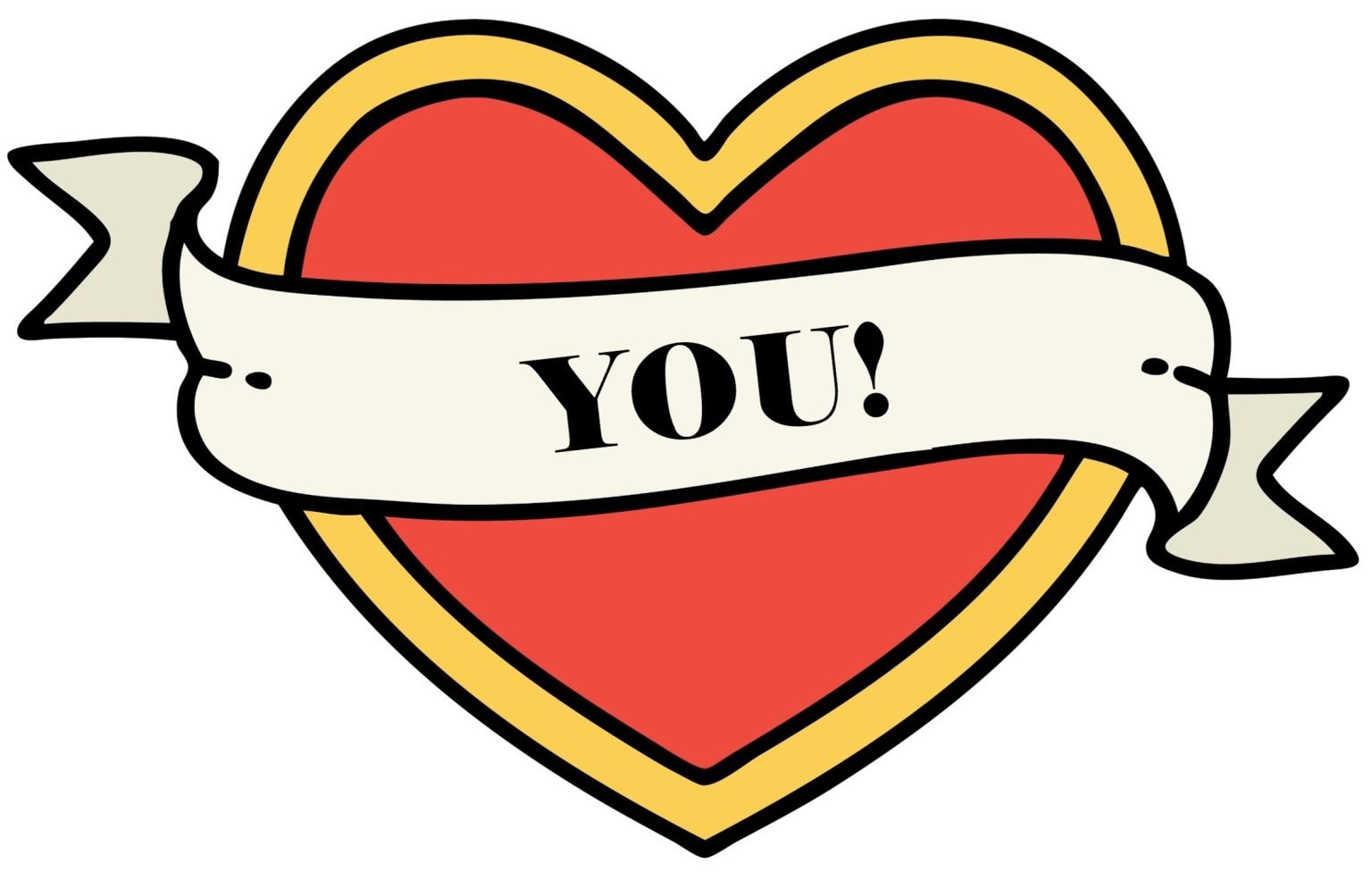 Image of Hear with Banner reding you as appreciation from LifeRing Secular Recovery valentine card