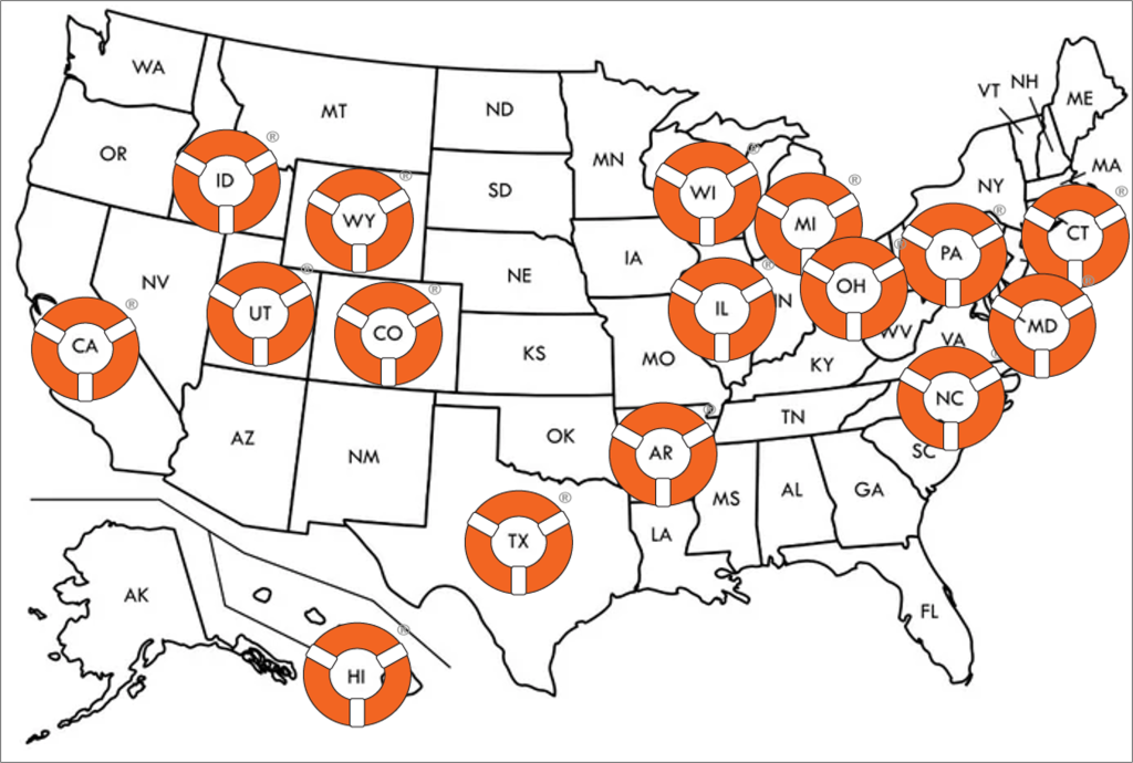 Image of LifeRing meetings map