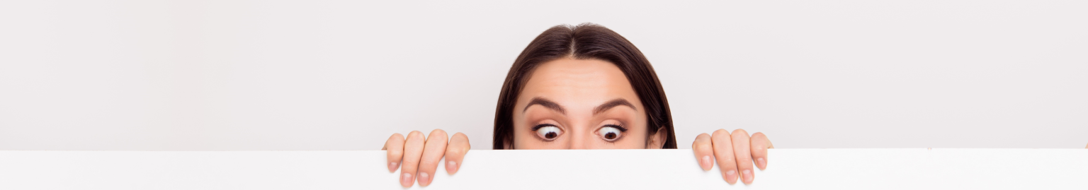 Image of girl peeking over wall to see LifeRing Heroes 2023