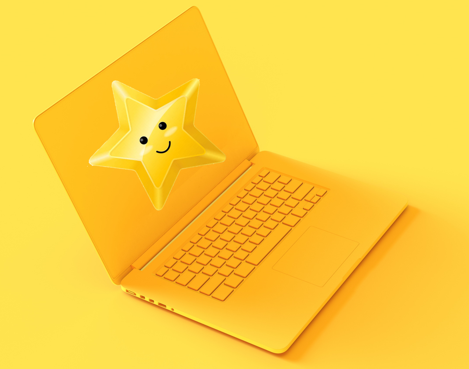 image of laptop computer with star to celebrate LifeRing LSRsafe eGroup anniversary