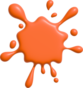 orange paint splat representing LifeRing The Liver Spot