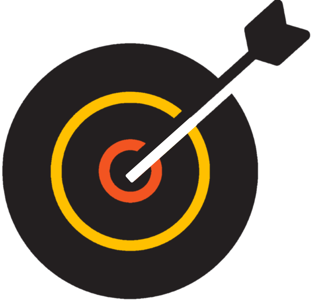Arrow and target representing LifeRing Fundraising, Marketing and Communications Team